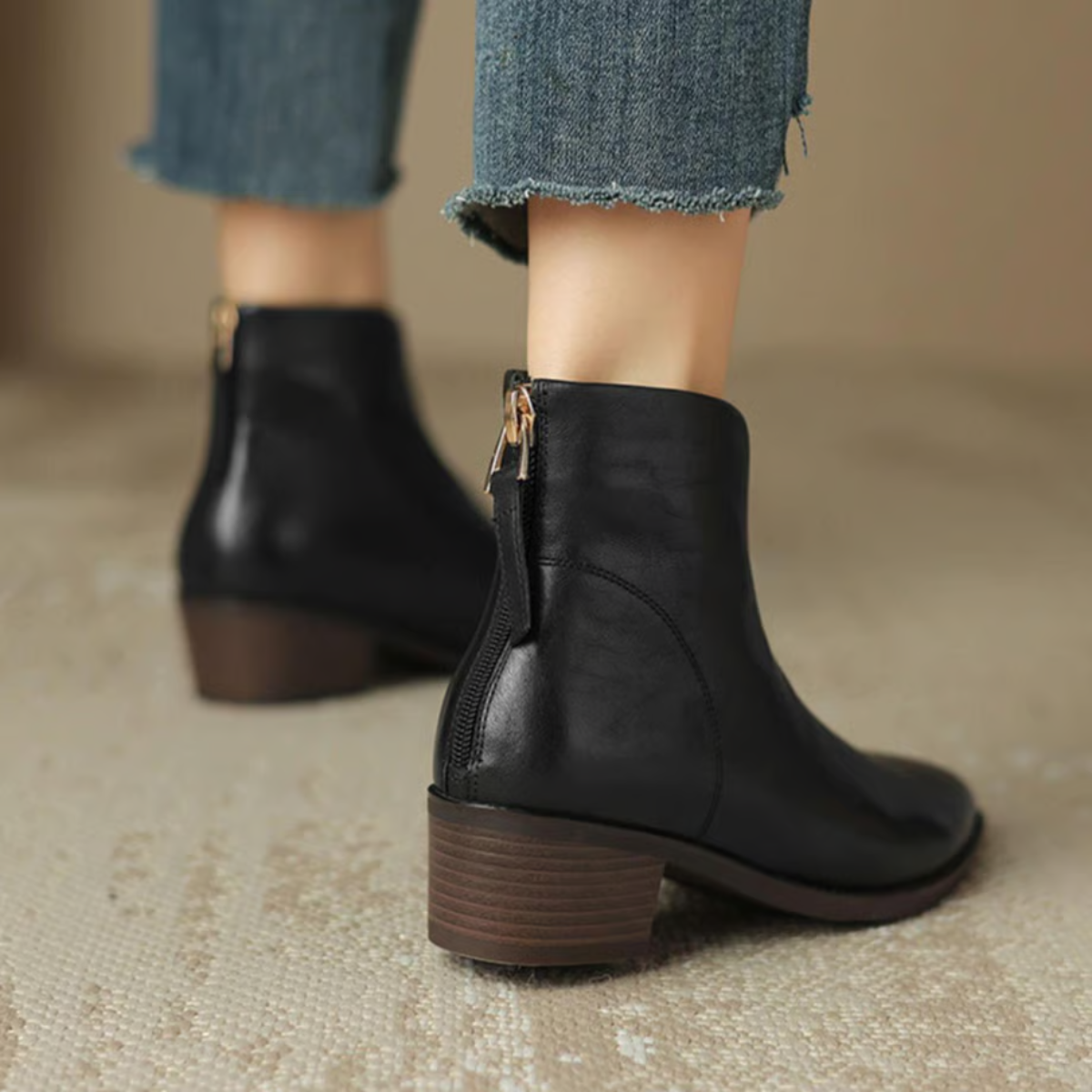 Jade | Elegant Women's Ankle Boots with Low Heels for a Chic Style 8