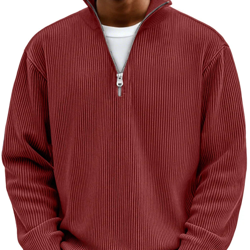 Liam | Modern Half-Zip Knit Sweater for Men’s Casual Style 9
