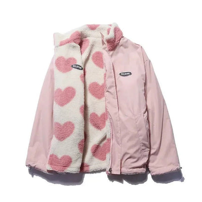 Aria | Stylish Women's Jacket - Reversible Heart Design for Winter Coats 7