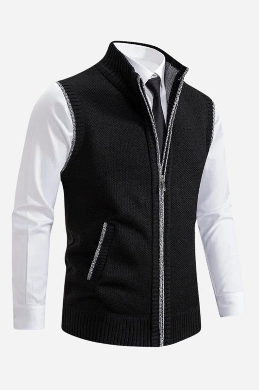 Gabrielle | Men's Vest with Zipper – Elegant, Soft and Versatile 0