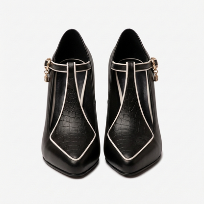 Nancy | Chic Black Pumps with Stiletto Heels