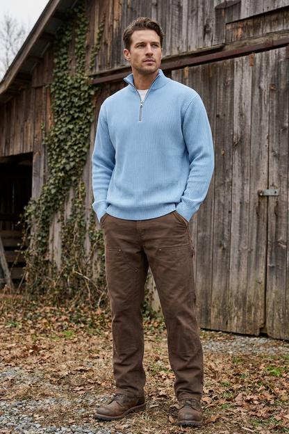 Mark | Modern Half-Zip Knit Sweater for Men’s Casual Style