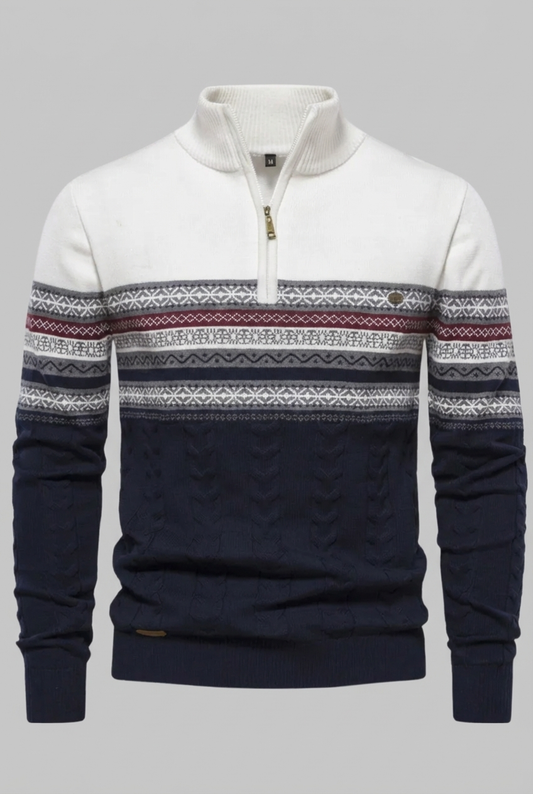 Cole | Men’s Quarter Zip Sweater – Stylish Casual Winter Knit